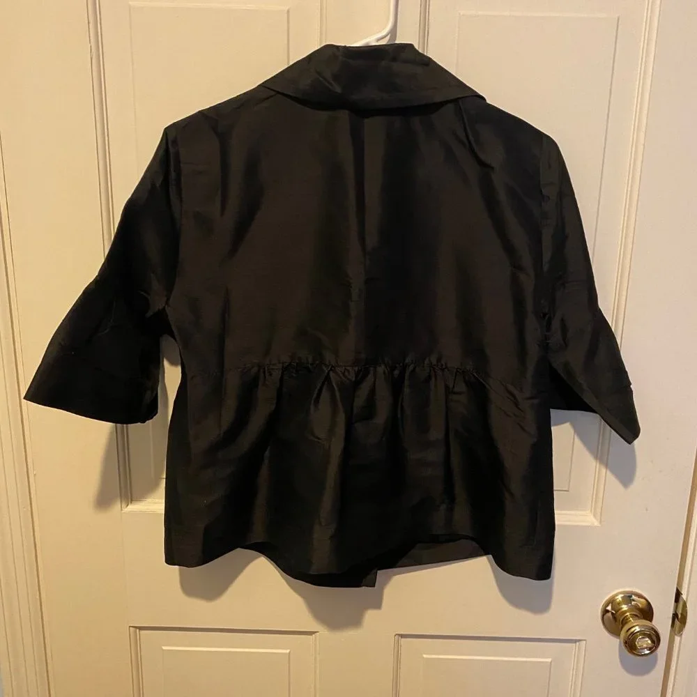 Karen Kane Black Silk  Dress/Suit Jacket MEDIUM - Picture 3 of 3